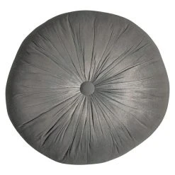 BAUHAUS Kissen Rund Grau, Durchmesser: 45 Cm, 100 % Baumwolle