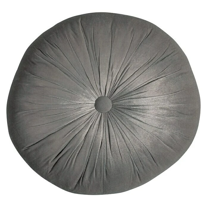 BAUHAUS Kissen Rund Grau, Durchmesser: 45 Cm, 100 % Baumwolle 3 BAUHAUS Kissen Rund Grau, Durchmesser: 45 Cm, 100 % Baumwolle