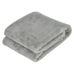 Alternative view of BAUHAUS Decke Happy Silber, 200 X 150 Cm, 100 % Polyester