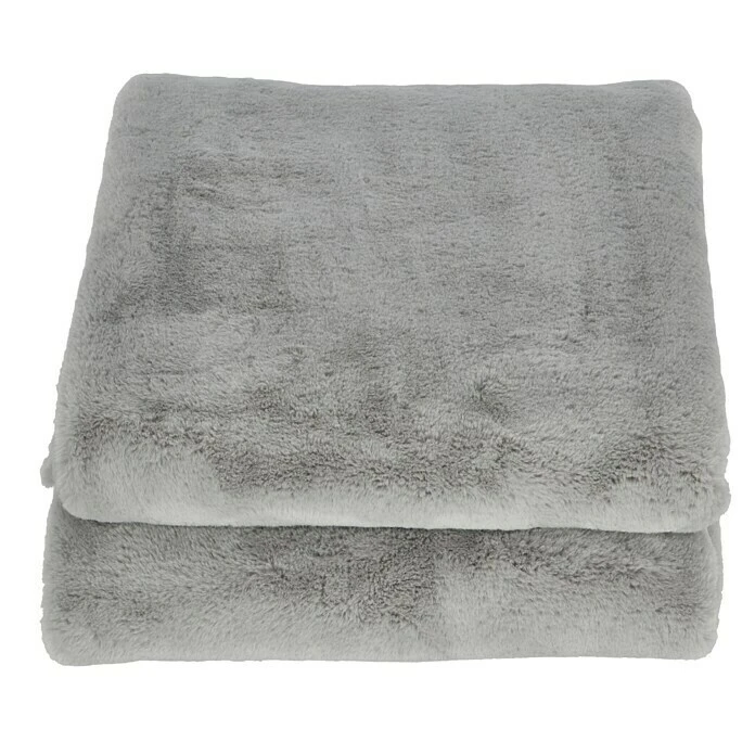 BAUHAUS Decke Happy Silber, 200 X 150 Cm, 100 % Polyester 5 BAUHAUS Decke Happy Silber, 200 X 150 Cm, 100 % Polyester – Bild 3