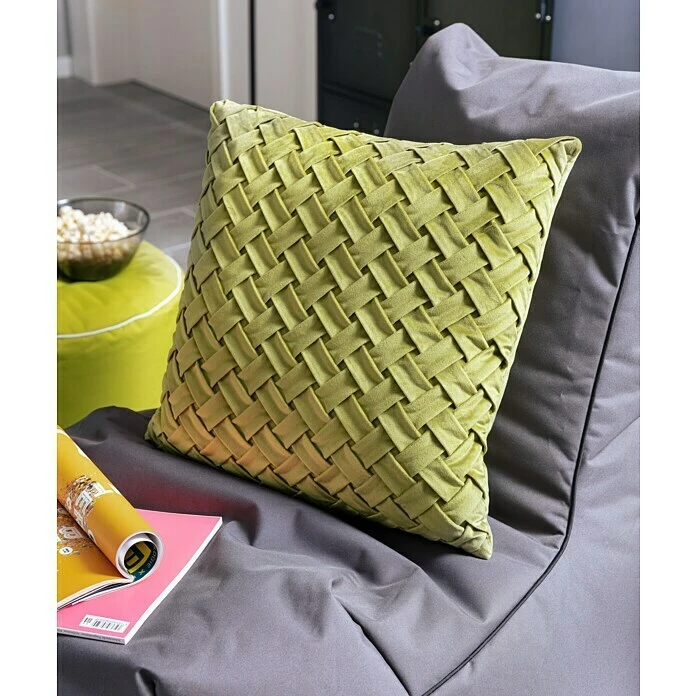 BAUHAUS Kissen Classy Grün, 45 X 45 Cm, 100 % Polyester 5 BAUHAUS Kissen Classy Grün, 45 X 45 Cm, 100 % Polyester – Bild 3