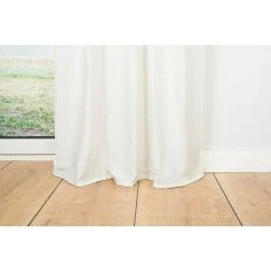 BAUHAUS Ösenschal Leinen-Look B X H: 135 X 245 Cm, 100 % Polyester, Weiß -BAUHAUS Shop 12 748