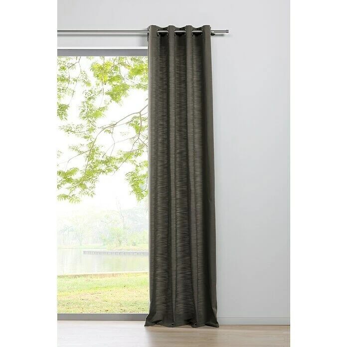 BAUHAUS Ösenschal Leinen-Look B X H: 135 X 245 Cm, 100 % Polyester, Taupe 3 BAUHAUS Ösenschal Leinen-Look B X H: 135 X 245 Cm, 100 % Polyester, Taupe