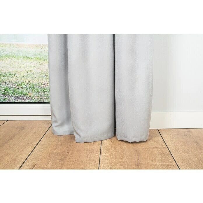 BAUHAUS Verdunkelungsvorhang Dim B X H: 135 X 300 Cm, 100 % Polyester, Grau 8 BAUHAUS Verdunkelungsvorhang Dim B X H: 135 X 300 Cm, 100 % Polyester, Grau – Bild 6