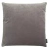 BAUHAUS Kissen Wendekissen Samt Mittelgrau, 50 X 50 Cm, 100 % Polyester
