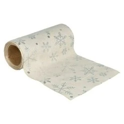 BAUHAUS Dekostoff Beige/Silber, 300 X 12 Cm