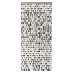 BAUHAUS Conacord Perlenvorhang Tube Schwarz/Grau/Beige, 90 X 200 Cm, Kunststoff