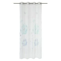 BAUHAUS Expo Ambiente Ösenschal Anna 135 X 245 Cm, 100 % Polyester, Weiß/Blau