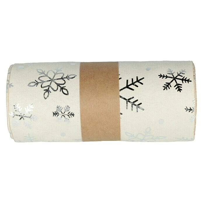 BAUHAUS Dekostoff Beige/Silber, 300 X 12 Cm 5 BAUHAUS Dekostoff Beige/Silber, 300 X 12 Cm – Bild 3