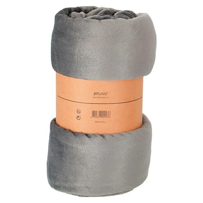 BAUHAUS Decke Bruno Charcoal Grey, 200 X 150 Cm, 100 % Polyester 3 BAUHAUS Decke Bruno Charcoal Grey, 200 X 150 Cm, 100 % Polyester
