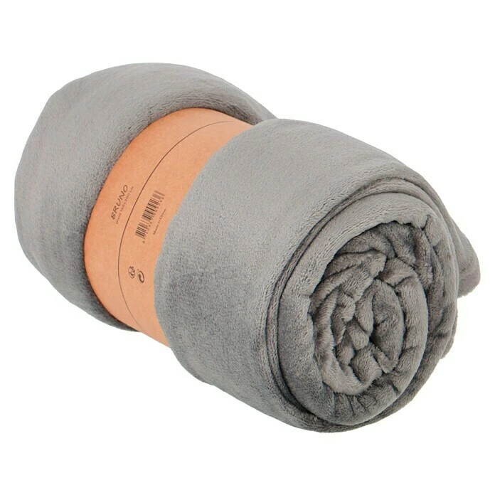 BAUHAUS Decke Bruno Charcoal Grey, 200 X 150 Cm, 100 % Polyester 4 BAUHAUS Decke Bruno Charcoal Grey, 200 X 150 Cm, 100 % Polyester – Bild 2