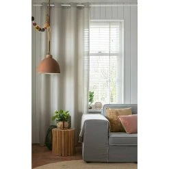BAUHAUS Elbersdrucke Ösenschal Lino Dunkelbeige, B X H: 140 Cm X 300 Mm, 100% Polyester -BAUHAUS Shop 12 890