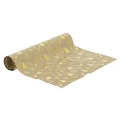 BAUHAUS Dekostoff Braun/Silber, 200 X 28 Cm, 100 % Polyester