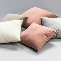 BAUHAUS Kissen Uni Velours Rosa, 45 X 45 Cm, 100 % Polyester -BAUHAUS Shop 12 901
