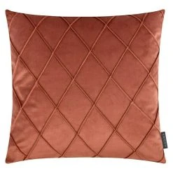 BAUHAUS Kissen Samt II Terracotta, 50 X 50 Cm, 100 % Polyester