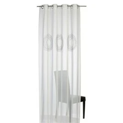 BAUHAUS Elbersdrucke Ösenschal Selma 140 X 255 Cm, 100 % Polyester, Offwhite