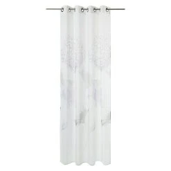 BAUHAUS Expo Ambiente Ösenschal Merle 135 X 245 Cm, 100 % Polyester, Weiß/Lila